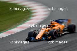 Stoffel Vandoorne (BEL) McLaren MCL33. 27.02.2018. Formula One Testing, Day Two, Barcelona, Spain. Tuesday.