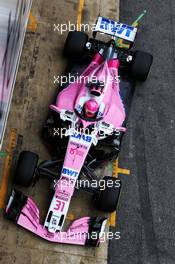 Esteban Ocon (FRA) Sahara Force India F1 VJM11. 27.02.2018. Formula One Testing, Day Two, Barcelona, Spain. Tuesday.
