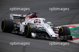 Charles Leclerc (FRA) Sauber F1 Team  27.02.2018. Formula One Testing, Day Two, Barcelona, Spain. Tuesday.