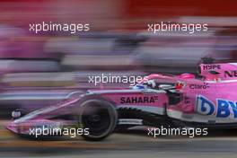 Esteban Ocon (FRA) Force India F1  09.03.2018. Formula One Testing, Day Four, Barcelona, Spain. Friday.