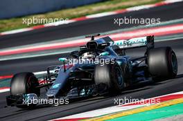 Lewis Hamilton (GBR) Mercedes AMG F1 W09. 09.03.2018. Formula One Testing, Day Four, Barcelona, Spain. Friday.