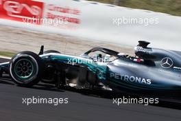 Lewis Hamilton (GBR) Mercedes AMG F1 W09. 09.03.2018. Formula One Testing, Day Four, Barcelona, Spain. Friday.