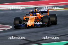 Fernando Alonso (ESP) McLaren MCL33. 09.03.2018. Formula One Testing, Day Four, Barcelona, Spain. Friday.