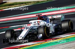 Charles Leclerc (MON) Sauber C37. 09.03.2018. Formula One Testing, Day Four, Barcelona, Spain. Friday.