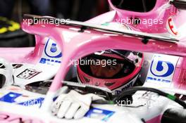 Sergio Perez (MEX) Sahara Force India F1 VJM11. 08.03.2018. Formula One Testing, Day Three, Barcelona, Spain. Thursday.