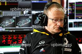 Mark Slade (GBR), Renault F1 Team  08.03.2018. Formula One Testing, Day Three, Barcelona, Spain. Thursday.