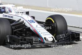 Williams Front wing. 08.03.2018. Formula One Testing, Day Three, Barcelona, Spain. Thursday.