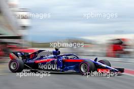Pierre Gasly (FRA) Scuderia Toro Rosso  08.03.2018. Formula One Testing, Day Three, Barcelona, Spain. Thursday.