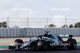 Valtteri Bottas (FIN) Mercedes AMG F1 W09. 08.03.2018. Formula One Testing, Day Three, Barcelona, Spain. Thursday.