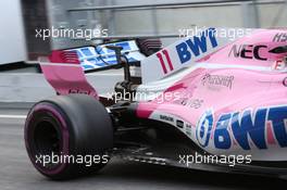 Force India Rear Wing. 08.03.2018. Formula One Testing, Day Three, Barcelona, Spain. Thursday.