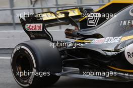 Renault rear wing. 08.03.2018. Formula One Testing, Day Three, Barcelona, Spain. Thursday.