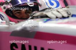 Sergio Perez (MEX) Sahara Force India F1 VJM11. 08.03.2018. Formula One Testing, Day Three, Barcelona, Spain. Thursday.