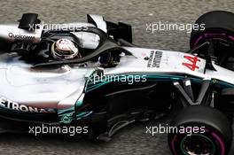 Lewis Hamilton (GBR) Mercedes AMG F1 W09. 08.03.2018. Formula One Testing, Day Three, Barcelona, Spain. Thursday.