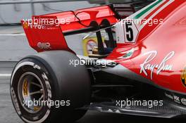 Ferrari Rear wing. 08.03.2018. Formula One Testing, Day Three, Barcelona, Spain. Thursday.