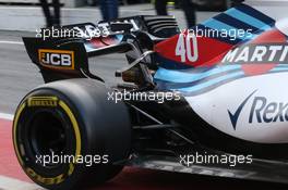 Williams rear wing. 08.03.2018. Formula One Testing, Day Three, Barcelona, Spain. Thursday.