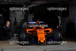 Stoffel Vandoorne (BEL) McLaren F1  08.03.2018. Formula One Testing, Day Three, Barcelona, Spain. Thursday.