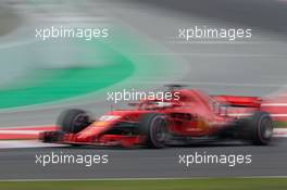 Sebastian Vettel (GER) Ferrari SF71H. 08.03.2018. Formula One Testing, Day Three, Barcelona, Spain. Thursday.