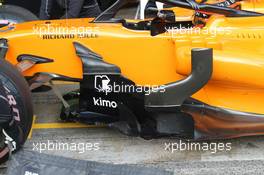 McLaren Barge boards 08.03.2018. Formula One Testing, Day Three, Barcelona, Spain. Thursday.