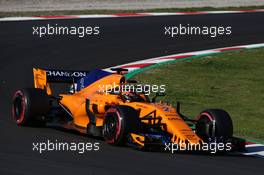 Stoffel Vandoorne (BEL) McLaren MCL33. 06.03.2018. Formula One Testing, Day One, Barcelona, Spain. Tuesday.