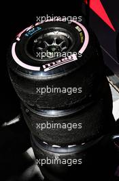 Pirelli tyres. 07.03.2018. Formula One Testing, Day Two, Barcelona, Spain. Wednesday.