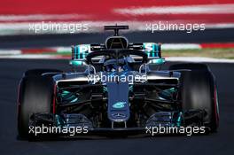 Valtteri Bottas (FIN) Mercedes AMG F1 W09. 07.03.2018. Formula One Testing, Day Two, Barcelona, Spain. Wednesday.