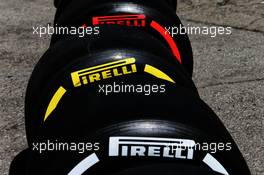 Pirelli tyres. 07.03.2018. Formula One Testing, Day Two, Barcelona, Spain. Wednesday.