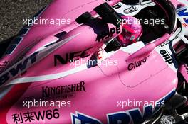 Esteban Ocon (FRA) Sahara Force India F1 VJM11. 07.03.2018. Formula One Testing, Day Two, Barcelona, Spain. Wednesday.