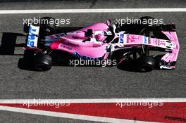 Esteban Ocon (FRA) Sahara Force India F1 VJM11. 07.03.2018. Formula One Testing, Day Two, Barcelona, Spain. Wednesday.