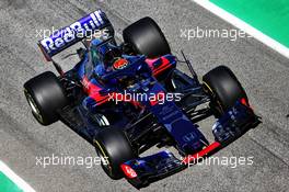 Brendon Hartley (NZL) Scuderia Toro Rosso STR13. 07.03.2018. Formula One Testing, Day Two, Barcelona, Spain. Wednesday.