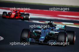 Valtteri Bottas (FIN) Mercedes AMG F1 W09. 07.03.2018. Formula One Testing, Day Two, Barcelona, Spain. Wednesday.