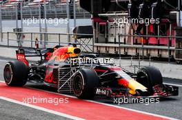 Max Verstappen (NLD) Red Bull Racing RB14 with sensor equipment. 15.05.2018. Formula One In Season Testing, Day One, Barcelona, Spain. Tuesday.