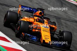 Lando Norris (GBR) McLaren MCL33 Test Driver. 15.05.2018. Formula One In Season Testing, Day One, Barcelona, Spain. Tuesday.