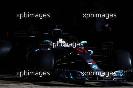 Lewis Hamilton (GBR) Mercedes AMG F1 W09 running sensor equipment. 15.05.2018. Formula One In Season Testing, Day One, Barcelona, Spain. Tuesday.