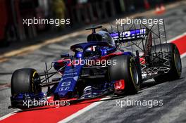 Pierre Gasly (FRA) Scuderia Toro Rosso STR13. 16.05.2018. Formula One In Season Testing, Day Two, Barcelona, Spain. Wednesday.