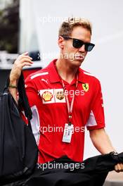 Sebastian Vettel (GER) Ferrari. 24.08.2018. Formula 1 World Championship, Rd 13, Belgian Grand Prix, Spa Francorchamps, Belgium, Practice Day.