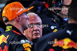 Dr Helmut Marko (AUT) Red Bull Motorsport Consultant with Max Verstappen (NLD) Red Bull Racing. 24.08.2018. Formula 1 World Championship, Rd 13, Belgian Grand Prix, Spa Francorchamps, Belgium, Practice Day.