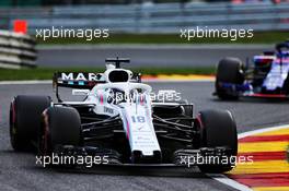 Lance Stroll (CDN) Williams FW41. 24.08.2018. Formula 1 World Championship, Rd 13, Belgian Grand Prix, Spa Francorchamps, Belgium, Practice Day.