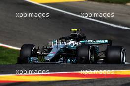 Valtteri Bottas (FIN) Mercedes AMG F1 W09. 24.08.2018. Formula 1 World Championship, Rd 13, Belgian Grand Prix, Spa Francorchamps, Belgium, Practice Day.