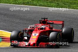 Sebastian Vettel (GER) Ferrari SF71H. 24.08.2018. Formula 1 World Championship, Rd 13, Belgian Grand Prix, Spa Francorchamps, Belgium, Practice Day.