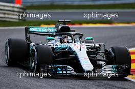 Lewis Hamilton (GBR) Mercedes AMG F1 W09. 24.08.2018. Formula 1 World Championship, Rd 13, Belgian Grand Prix, Spa Francorchamps, Belgium, Practice Day.