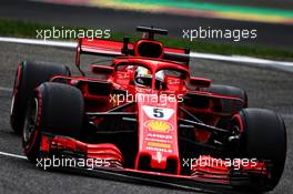 Sebastian Vettel (GER) Ferrari SF71H. 24.08.2018. Formula 1 World Championship, Rd 13, Belgian Grand Prix, Spa Francorchamps, Belgium, Practice Day.