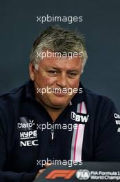 Otmar Szafnauer (USA) Racing Point Force India F1 Team Principal and CEO in the FIA Press Conference. 24.08.2018. Formula 1 World Championship, Rd 13, Belgian Grand Prix, Spa Francorchamps, Belgium, Practice Day.