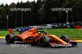 Stoffel Vandoorne (BEL) McLaren MCL33. 24.08.2018. Formula 1 World Championship, Rd 13, Belgian Grand Prix, Spa Francorchamps, Belgium, Practice Day.