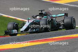 Lewis Hamilton (GBR) Mercedes AMG F1   24.08.2018. Formula 1 World Championship, Rd 13, Belgian Grand Prix, Spa Francorchamps, Belgium, Practice Day.