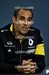 Cyril Abiteboul (FRA) Renault Sport F1 Managing Director in the FIA Press Conference. 24.08.2018. Formula 1 World Championship, Rd 13, Belgian Grand Prix, Spa Francorchamps, Belgium, Practice Day.