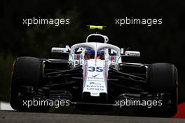 Sergey Sirotkin (RUS) Williams FW41. 24.08.2018. Formula 1 World Championship, Rd 13, Belgian Grand Prix, Spa Francorchamps, Belgium, Practice Day.