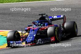Brendon Hartley (NZL) Scuderia Toro Rosso STR13. 24.08.2018. Formula 1 World Championship, Rd 13, Belgian Grand Prix, Spa Francorchamps, Belgium, Practice Day.