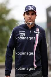 Sergio Perez (MEX) Racing Point Force India F1 Team. 24.08.2018. Formula 1 World Championship, Rd 13, Belgian Grand Prix, Spa Francorchamps, Belgium, Practice Day.