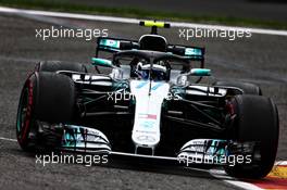 Valtteri Bottas (FIN) Mercedes AMG F1 W09. 24.08.2018. Formula 1 World Championship, Rd 13, Belgian Grand Prix, Spa Francorchamps, Belgium, Practice Day.