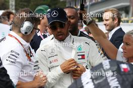 Lewis Hamilton (GBR) Mercedes AMG F1 W09. 26.08.2018. Formula 1 World Championship, Rd 13, Belgian Grand Prix, Spa Francorchamps, Belgium, Race Day.